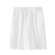 thumbnail image 2 of pstuiky Pantalones cortos para hombre, Pantalones cortos transpirables de color liso para hombre, informales, para vacaciones, con bolsillos Pantalones cortos para correr para hombre, 2 of 4