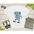 thumbnail image 3 of Cute Skateboarding Big Elephant Animal for Men Women Boys Girls T-Shirt Men Skateboarder Elephant Lover Gift T Shirt Graphic Tshirt, 3 of 8