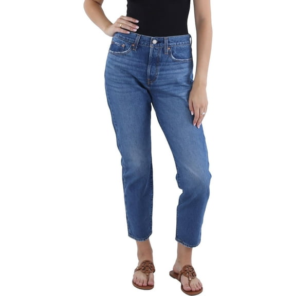 Levi Strauss & Co. Womens Wedgie High Rise Medium Wash Tapered Leg Jeans