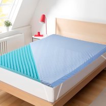 Planet Sleepings 2 inch Gel Memory Foam Mattress Topper with Breathable Cover, Twin