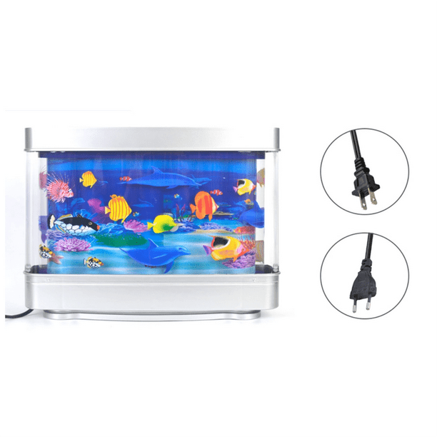 Artificial Tropical Fish Tank Lamp Aquarium Night Light Virtual