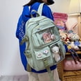 thumbnail image 3 of Mochila escolar de gran capacidad para estudiantes de secundaria, estilo coreano, estilo Harajuku, para mujer, mochila para estudiantes de secundaria, 3 of 6