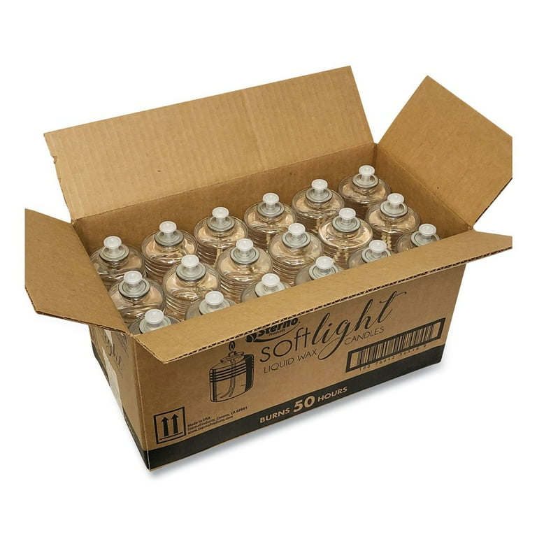Soft Light Liquid Wax, 50 Hour Burn, 126 g, Clear, 36/Carton Soft Light Liquid Wax, 50 Hour Burn, 126 g, Clear, 36/Carton