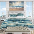 thumbnail image 2 of Designart "Tranquil Seaside Landscape By The Coast I" Blue Coastal Bedding Covert Set - Nautical & Coastal Bed Set With 1 Sham, 2 of 5