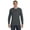 CHARCOAL HEATHER, variant on Mens 6.1 oz. Tagless ComfortSoft Long-Sleeve T-Shirt 5586 (5 PACK)