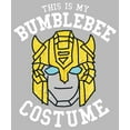 thumbnail image 2 of Junior's Transformers This is My Bumblebee Costume Graphic Tee Athletic Heather X Large, 2 of 3
