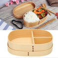 thumbnail image 5 of Fiambrera portátil de madera, caja bento de una sola capa, contenedor de alimentos, lonchera ideal a prueba de fugas, contenedores de alimentos, vajilla para adultos y niños, 5 of 5