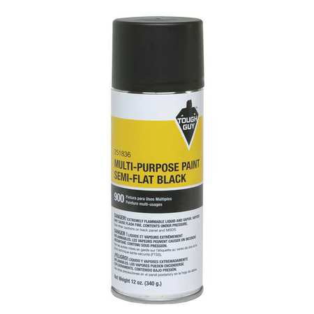 Tough Guy 4WGC3 Semi Flat Black Spray Paint