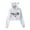 white, variant on ILLIT merch  Super Real Me hoodie  kawaii cat ear drawstring  sweatshirt  men/women kpop pullovers