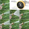 FANHAO Garden Hose Nozzle Sprayer, 100 Heavy Duty Metal Water Hose