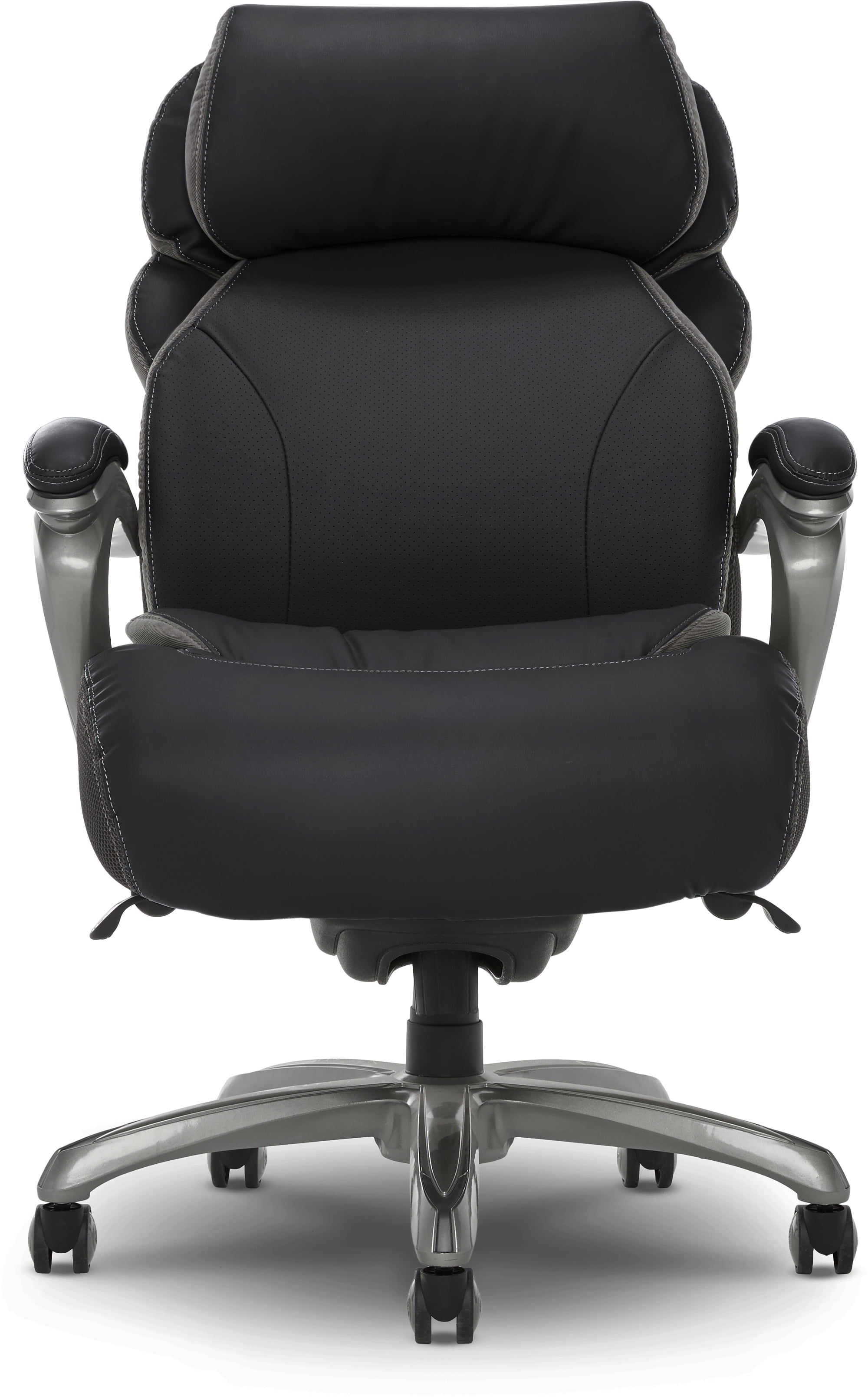 Serta Bonded Leather Big Tall Office Chair with AIR Technology Black