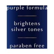 Hair Biology Purple Violet Silver Shampoo for Gray or Blonde Brassy Color Treated Hair, Fights Brassiness and Replenishes - 12.8 fl oz