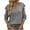 Gray, variant on Plebaso Women's Ruffle Long Sleeve Shirts Casual V Neck Tunic Tops Womens Fall Winter Cute Blouses