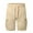 Khaki, variant on Mens Cargo Shorts Size 38 Big and Tall Classic Cargo Stretch Shorts Loose Fit Below Knee Summer Outdoor Twill Cargo Shorts with 6 Pockets Black,XXXL