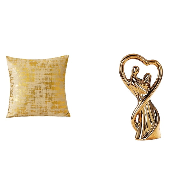 Elegante Funda De Almohada Decorativa Para El Hogar Y Escultura De Pareja Para Sala De Estar, Oficina, Dormitorio, Coche, Regalo De Aniversario, Amantes Y Familia.