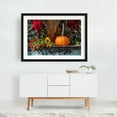 thumbnail image 2 of Pansies Peppers and Pumpkins - Pennsylvania Photography Autumn Halloween Garden Botanical Floral Flowers Black Framed Wall Art Print 24 x 36 inches, 2 of 4