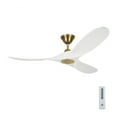 thumbnail image 3 of 52 inch Propeller Ceiling Fan with Remote Control (3-Blade)-Burnished Brass Finish-Matte White Blade Color Bailey Street Home 96-Bel-4312577, 3 of 3