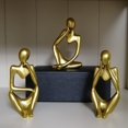 thumbnail image 4 of Estatua de pensador, figura abstracta, escultura, pequeños adornos, estatua de resina, manualidades para el hogar, decoración del hogar, mini arte moderno, decoración de escritorio, 4 of 5