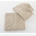 thumbnail image 6 of UTSJKR Winter Scarf Neck Warmer Gaiter Men Women Cold Weather Drawstring Knit Warm Fleece Ski Tube Circle Scarves Windproof Beige, 6 of 8
