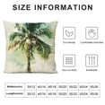 thumbnail image 5 of JRXY Short Plush Pillowcase, Palm Leaves with Lush Branches and Leaves, Tropical Jungle Palm Leaves with Charming Colors, 1 Piece White, 5 of 5