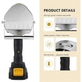 thumbnail image 4 of Couteau Électrique Commercial pour Kebab, Couteau Turc Professionnel Sans Fil pour Shawarma, avec Pelle à Viande pour Rôtissoire et 2 Lames, Épaisseur Réglable 0-8 mm - Idéal pour Restaurant Barbecue (1 Pcs), 4 of 7