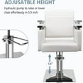 thumbnail image 5 of UBesGoo Hydraulic Hair Salon Chair White for Stylist, Barber Chairs for Barbershop Heavy Duty, Modern Styling Hairdressing Chair, Beauty Spa Braiding Equipment, 5 of 9