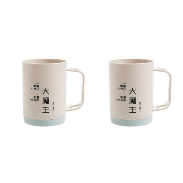 Matsuzay Taza de para parejas con asa, tazas para cepillos de , reutilizable, con contraste de colores, soporte de de plástico para baño de Type1 NO1