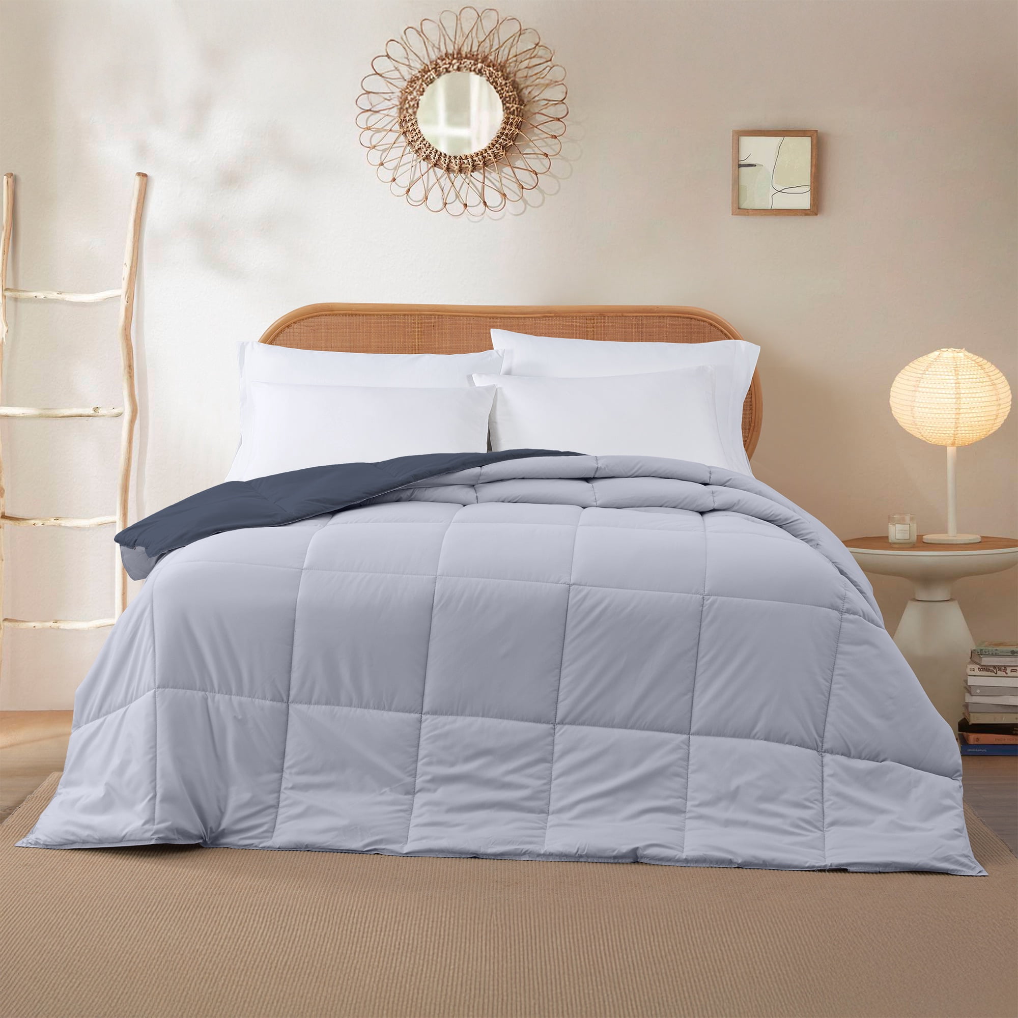 Modern Threads Down Alternative Reversible Comforter Denim & Cloud Full/Queen