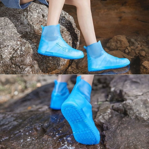 Anti-Rain Shoe Cover Silicone Waterproof Thickened Wear-Resistant Non-Slip Foot Cover