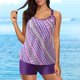 thumbnail image 1 of Traje de Baño Mujer Traje de Baño de Dos Piezas Con Estampado Digital Para Mujer, Tankinis, Estilo Europeo, Diseño Dividido, 2024, 1 of 8