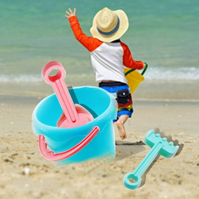 Sand Digging Tool with Rake Hand-eye Coordination Smooth Surface Parent-child Interaction Hands-on Ability Improve Cognition Vivid Color Baby Sand Toys with Bucket Outdoor Supplies