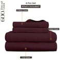 thumbnail image 2 of SGI Bedding 600 TC Egyptian Cotton Bed Sheet Set - Alaskan King Size Sheets 600 Count Sheets for Alaskan King Size Bed - Soft, Durable Sheets Cotton Sheets in 600 TC 21" Deep Wine, 2 of 8