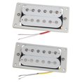 thumbnail image 3 of 2 Pieces Electric Guitar Neck and Bridge Pickup Double Coil Pickup Parts Musical, 3 of 8