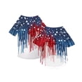 thumbnail image 2 of Dog Clothes for Small Dogs Patriotic Pet Shirt Lightweight 4Th of July Outfit Red White Blue Stars Stripes Dog Tshirt for Medium Large Dogs Single Pack, 2 of 5