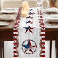 thumbnail image 3 of Table Runners 90 Inches Long Dress Scarves, Independence Day Farmhouse Coffee/Dining/Kitchen Table Runner for Living Room, Farmhouse Texas Star Wooden Grain 13x90 Inch, 3 of 9