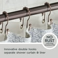 thumbnail image 2 of Better Homes & Gardens Easy Glide Rustproof Stainless Steel Double Shower Hooks , Bronze, Set of 12, 2 of 5