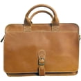 thumbnail image 2 of Canyon Outback Leather Goods, Inc. Texas Canyon 15.6" Laptop Briefcase for Men and Women - Full Grain Leather Computer Bag - Tan, 2 of 3