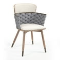 thumbnail image 5 of Set of 2 Barnaby Black Wooden Dining Chair with Chrome Legs, 5 of 8