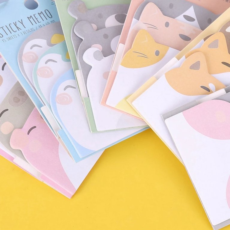 Cute Book Tabs Lovely Cute Animal Panda Memo Pad Sticky Notes Paper ...