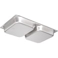 thumbnail image 5 of Soro Essentials- Full Size 2-1/2" Deep 24 Gauge Stainless Steel Divided Anti-Jamming Steam Pan- Restaurant Divided Steam Table Pan Commercial Catering Food Pan for Commercial Kitchen Supplies, 5 of 6