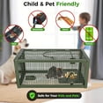thumbnail image 6 of 2 PCS Humane Mouse Rat Traps, Mice Chipmunk Squirrel Traps, and Other Live Animal Cage Catch and Release for Indoor and Outdoor-Green, 6 of 7