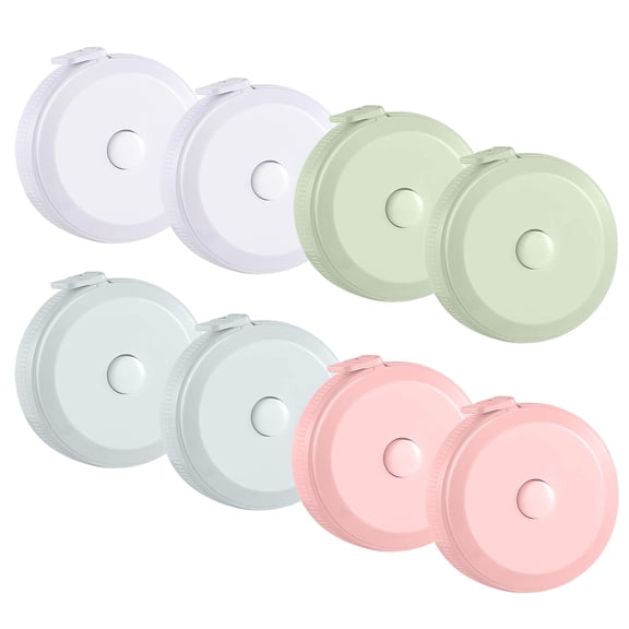 MOZEEDA Retractable Measuring Tape Soft Auto-Retracting Flexible Sewing Tailor Body Dual Scale 60 Inch 150 cm 8-Pack