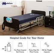Medacure Alternating Pressure Low Air Loss Mattress with Pump for Hospital Beds - 80 x 36 x 8 (Twin)