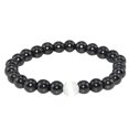 thumbnail image 2 of Tobillera negra antihinchazón para hombres y mujeres, 1 unidad, protección energética de chakras, pulsera de cuentas, regalo para el tobillo., 2 of 3