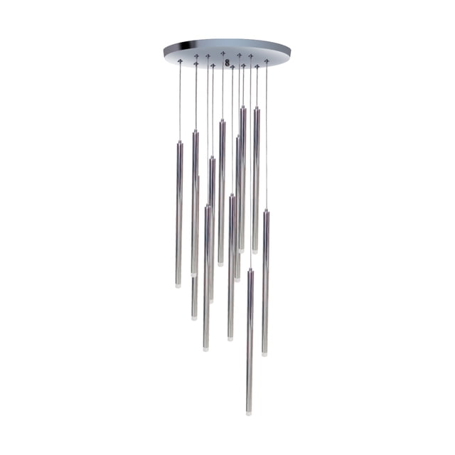 lampara colgante minimalista luciernagas ilios innova led 12 luces escalera descendiente (Luz fria)
