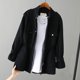 thumbnail image 4 of Cortavientos para mujer, chaqueta rosa a la moda con cuello levantado, estilo coreano, salvaje, holgado, para estudiante, abrigo cortavientos con forro 96, otoño 2024, 4 of 5