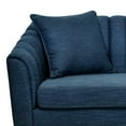 thumbnail image 5 of Noble House Currie Fabric Channel Stitch 3 Seater Sofa, Navy Blue, 5 of 8