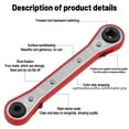 thumbnail image 4 of Clé à Cliquet Hexagonale à Double Tête Courbée Rouge pour Réglage Rapide de la Valve du Climatiseur et Réparation d'Équipement de Réfrigération – Outil Professionnel Durable pour l'Entretien du Système de Refroidissement, 4 of 5