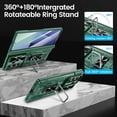thumbnail image 4 of Funda VEGO para Samsung Galaxy Z Fold 7 con clip para cinturón, color verde, 4 of 9