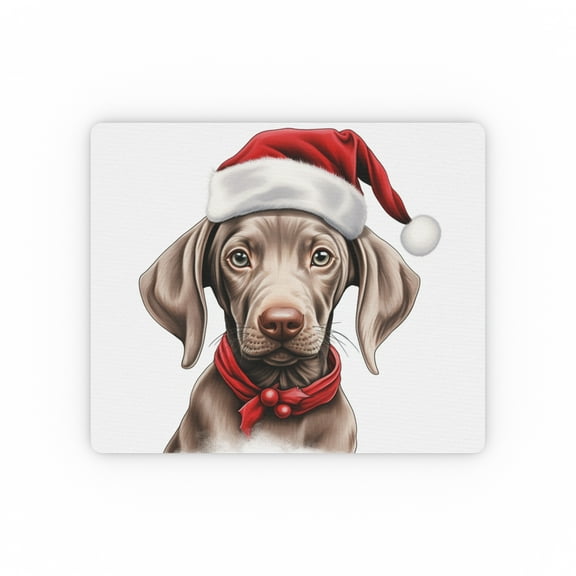 DistinctInk Mouse Pad - 1/4" Foam Rubber - Weimaraner Puppy Drawing